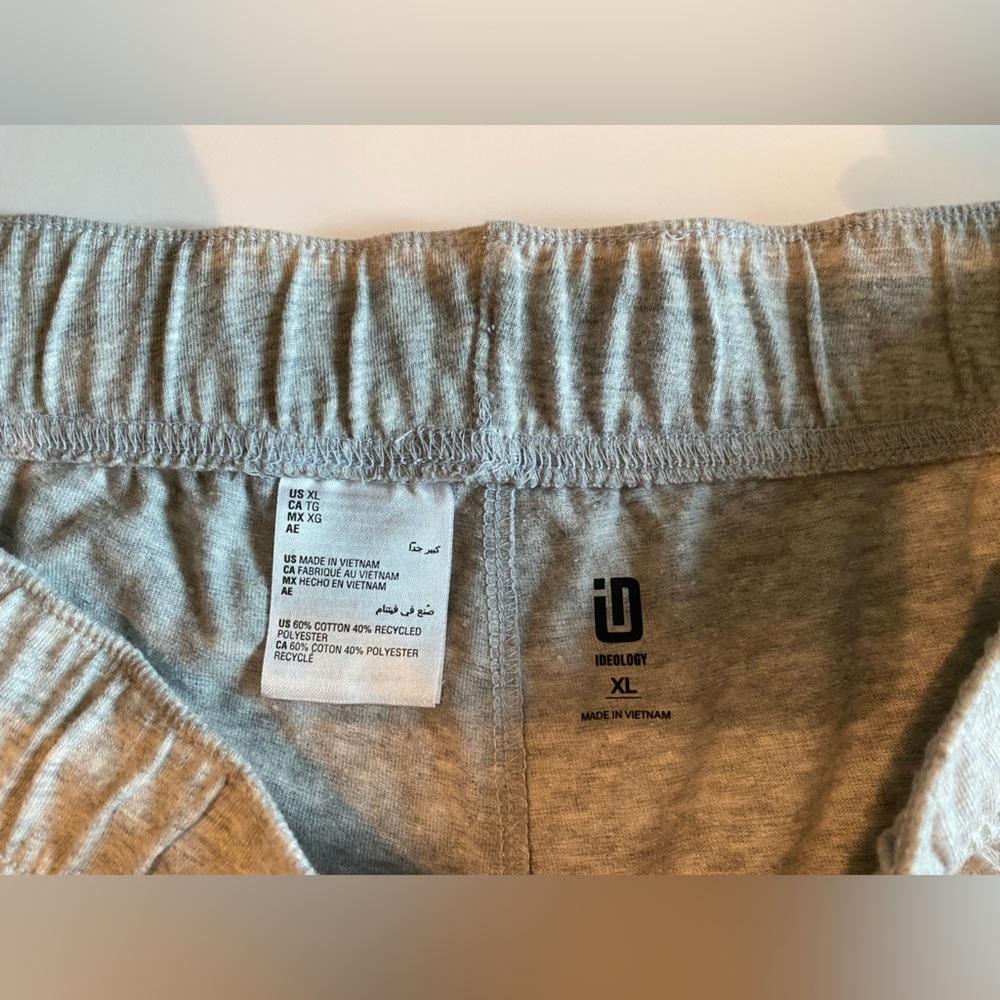 Ideology X-Large Light Gray Drawstring Loose Ligh… - image 3